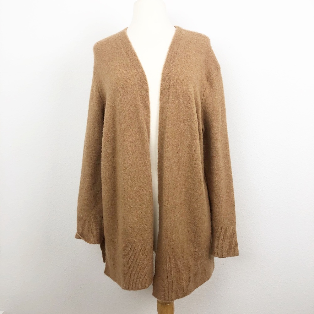 Madewell Cozy Walker Cardigan Tan Size M